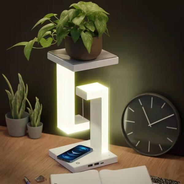 Creative Smartphone Wireless Charging Suspension Table Lamp - Image 5