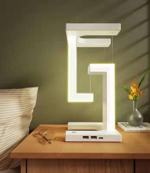 Creative Smartphone Wireless Charging Suspension Table Lamp - Image 3