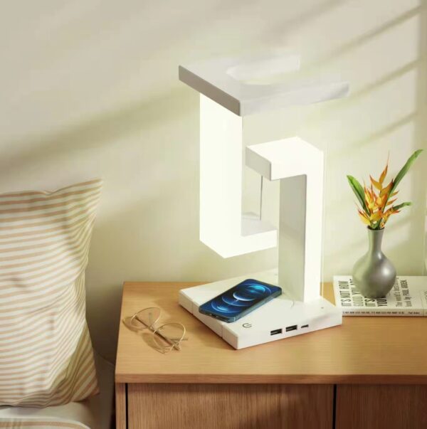 Creative Smartphone Wireless Charging Suspension Table Lamp - Image 2