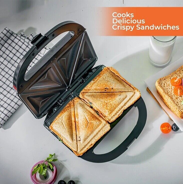 Sandwich Toaster Machine Non-Stick Easy Clean - Image 3