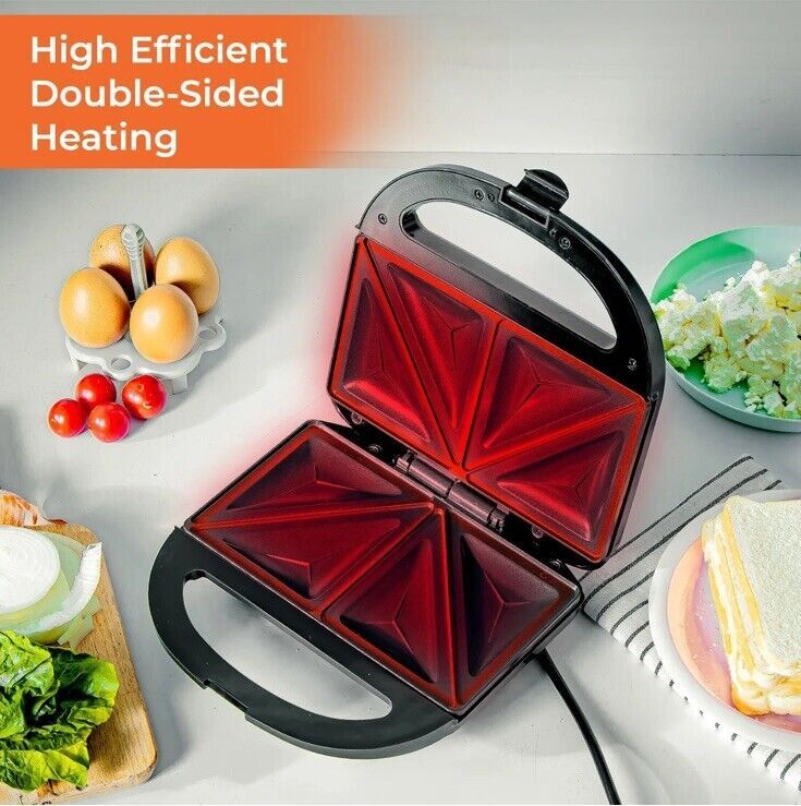 Sandwich Toaster Machine Non-Stick Easy Clean - Image 2